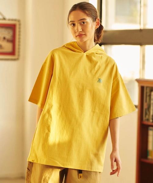 go slow caravan（ゴースローキャラバン）の「COBMASTER/コブマスター　1P刺繍 ビッグTEE-PK（パーカー・メンズ・ラベンダー/ホワイト/グリーン系その他/イエロー/オートミール/ブラック・LARGE/MEDIUM/X-LARGE）」の19枚目の写真