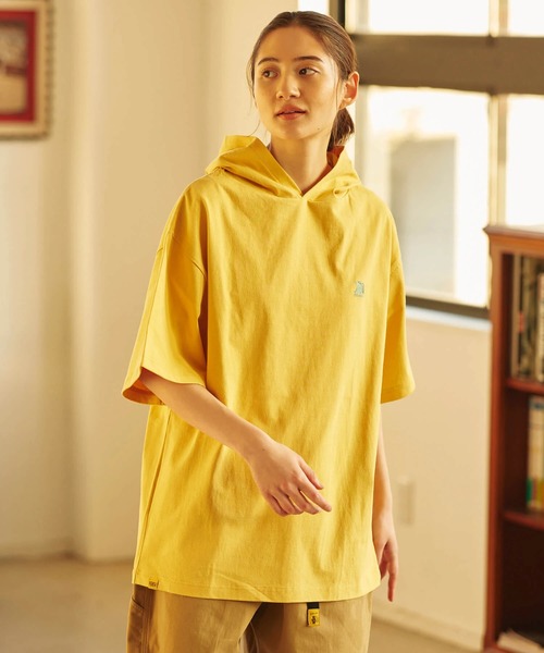 go slow caravan（ゴースローキャラバン）の「COBMASTER/コブマスター　1P刺繍 ビッグTEE-PK（パーカー・メンズ・ラベンダー/ホワイト/グリーン系その他/イエロー/オートミール/ブラック・LARGE/MEDIUM/X-LARGE）」の20枚目の写真