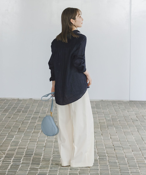 Noble（ノーブル）の「《追加》ラミーレギュラーフィットシャツ（シャツ/ブラウス・レディース・チャコールグレー/ライトグレー/ピンク/ネイビー・FREE）」の18枚目の写真