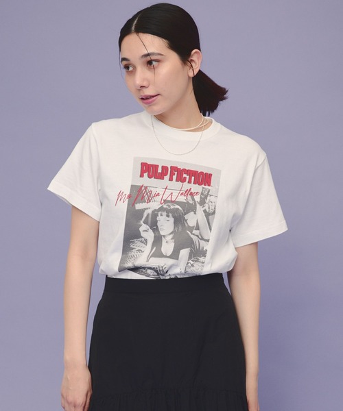eL（エル）の「【eL】Pulp Fiction Tee/104511（Tシャツ/カットソー・レディース・ホワイト・FREE）」の6枚目の写真