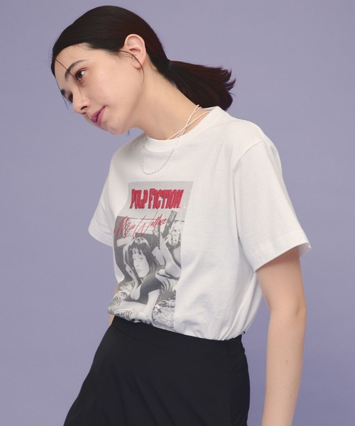 eL（エル）の「【eL】Pulp Fiction Tee/104511（Tシャツ/カットソー・レディース・ホワイト・FREE）」の5枚目の写真