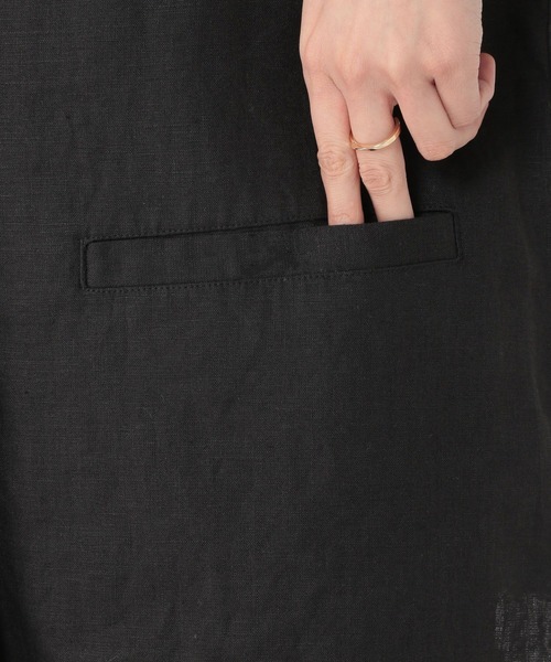 studio CLIP（スタディオクリップ）の「リネン100ベスト（ベスト・レディース・ブラック/アイボリー・FREE）」の13枚目の写真