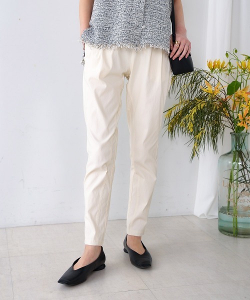 Bou Jeloud（ブージュルード）の「【34-42サイズ展開あり】　UV/接触冷感　HAKIYASEパンツ（その他パンツ・レディース・オフホワイト/ブルー/カーキ/ブラック/イエロー/インディゴブルー/ベージュ・36/38/34/40/42）」の16枚目の写真