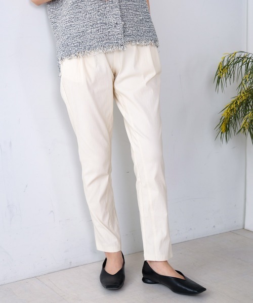 Bou Jeloud（ブージュルード）の「【34-42サイズ展開あり】　UV/接触冷感　HAKIYASEパンツ（その他パンツ・レディース・オフホワイト/ブルー/カーキ/ブラック/イエロー/インディゴブルー/ベージュ・36/38/34/40/42）」の12枚目の写真