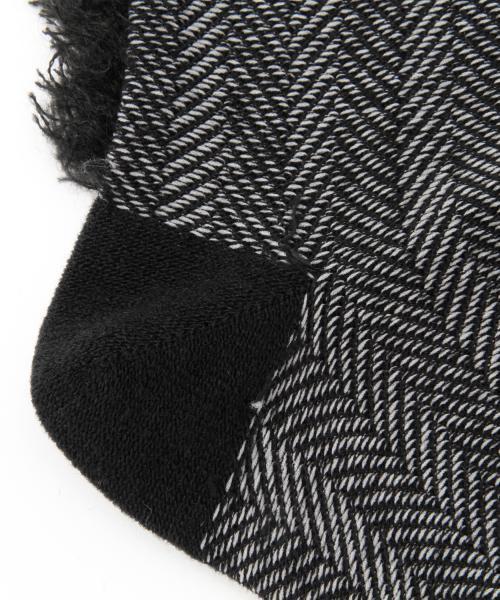 ANTIPAST（アンティパスト）の「ANTIPAST / フリンジ ヘリンボーンソックス（ソックス/靴下・レディース・ライトグレー/ブラック・ONE SIZE）」の9枚目の写真