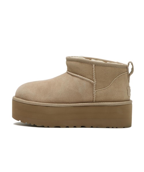 UGG（アグ）の「W CLASSIC ULTRA MINI PLATFORM　1135092（ブーツ・レディース・ベージュ・6/8/5/7/9）」の4枚目の写真