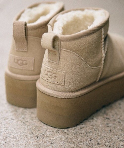 UGG（アグ）の「W CLASSIC ULTRA MINI PLATFORM　1135092（ブーツ・レディース・ベージュ・6/8/5/7/9）」の12枚目の写真