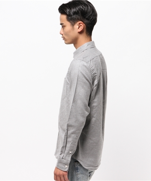 CIAOPANIC（チャオパニック）の「【Ciaopanic】　ソフトビエラムジシャツLS（シャツ/ブラウス・メンズ・ホワイト/グレー/チャコールグレー/ネイビー/ダークカーキ/モカ・SMALL/LARGE/MEDIUM）」の11枚目の写真