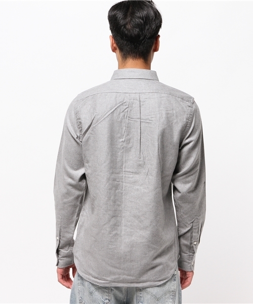 CIAOPANIC（チャオパニック）の「【Ciaopanic】　ソフトビエラムジシャツLS（シャツ/ブラウス・メンズ・ホワイト/グレー/チャコールグレー/ネイビー/ダークカーキ/モカ・SMALL/LARGE/MEDIUM）」の12枚目の写真