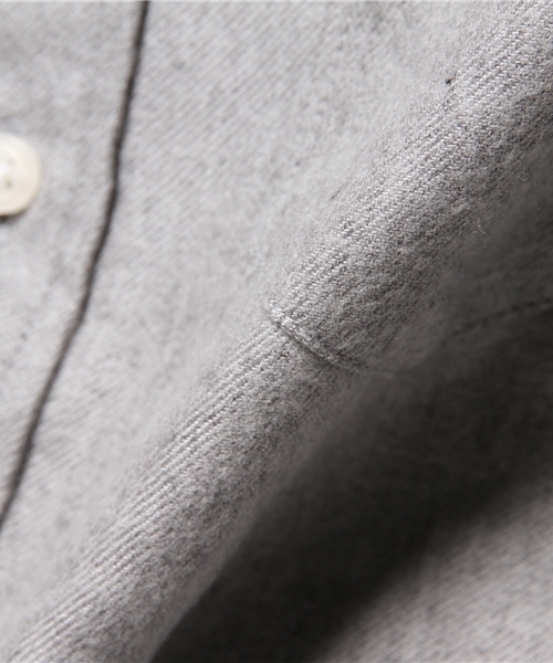 CIAOPANIC（チャオパニック）の「【Ciaopanic】　ソフトビエラムジシャツLS（シャツ/ブラウス・メンズ・ホワイト/グレー/チャコールグレー/ネイビー/ダークカーキ/モカ・SMALL/LARGE/MEDIUM）」の9枚目の写真