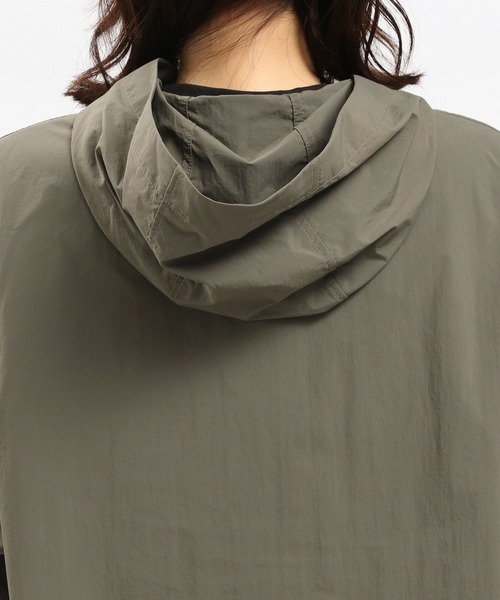 GLOBAL WORK Smile Seed Store（グローバルワーク スマイルシードストア）の「撥水UVライトフードブルゾン/100830（ブルゾン・レディース・ベージュ/ブラック/カーキ/アイボリー・SMALL/X-LARGE/MEDIUM/LARGE）」の18枚目の写真