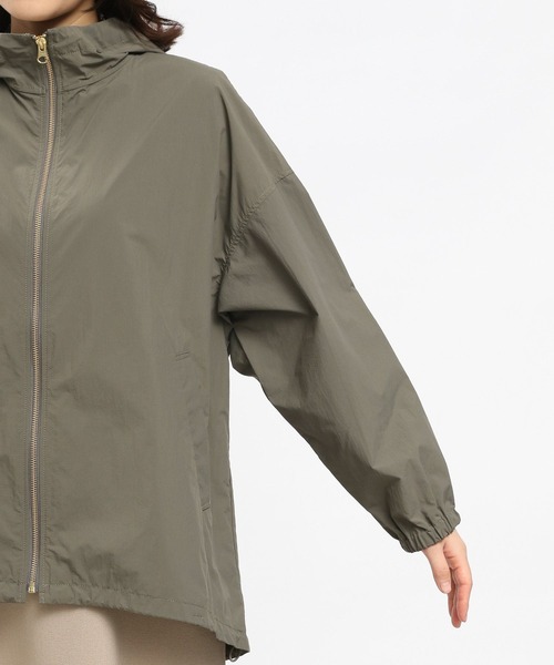 GLOBAL WORK Smile Seed Store（グローバルワーク スマイルシードストア）の「撥水UVライトフードブルゾン/100830（ブルゾン・レディース・ベージュ/ブラック/カーキ/アイボリー・SMALL/X-LARGE/MEDIUM/LARGE）」の19枚目の写真