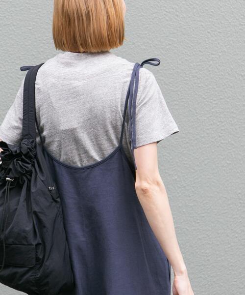 FORK&SPOON(フォークアンドスプーン)の「FORK&SPOON ラフィー天竺ショートスリーブTシャツ(Tシャツ/カットソー・レディース・グレー系その他/ブラック/オフホワイト・1)」の14枚目の写真