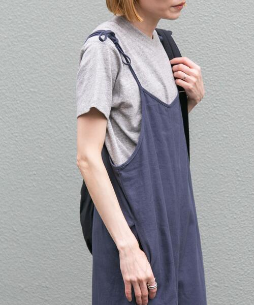 FORK&SPOON(フォークアンドスプーン)の「FORK&SPOON ラフィー天竺ショートスリーブTシャツ(Tシャツ/カットソー・レディース・グレー系その他/ブラック/オフホワイト・1)」の13枚目の写真