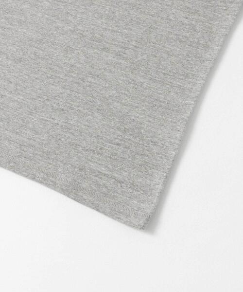 FORK&SPOON(フォークアンドスプーン)の「FORK&SPOON ラフィー天竺ショートスリーブTシャツ(Tシャツ/カットソー・レディース・グレー系その他/ブラック/オフホワイト・1)」の9枚目の写真