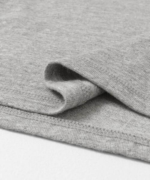 FORK&SPOON(フォークアンドスプーン)の「FORK&SPOON ラフィー天竺ショートスリーブTシャツ(Tシャツ/カットソー・レディース・グレー系その他/ブラック/オフホワイト・1)」の7枚目の写真