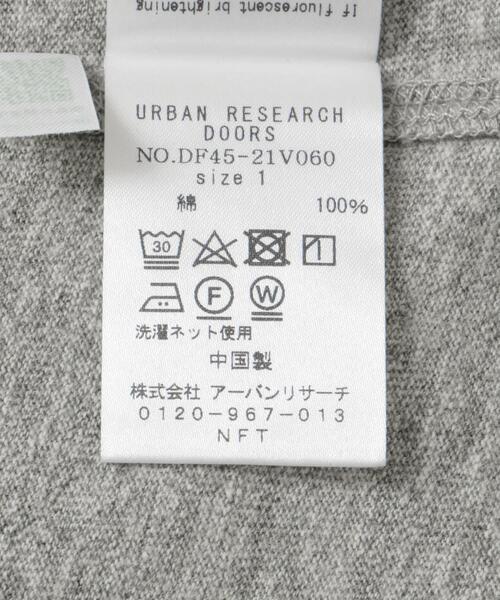 FORK&SPOON(フォークアンドスプーン)の「FORK&SPOON ラフィー天竺ショートスリーブTシャツ(Tシャツ/カットソー・レディース・グレー系その他/ブラック/オフホワイト・1)」の6枚目の写真