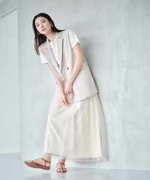 N.（N. Natural Beauty Basic） | ◆切替チュールレイヤースカート(スカート)