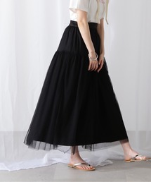 N.(N. Natural Beauty Basic) | ◆切替チュールレイヤースカート(スカート)