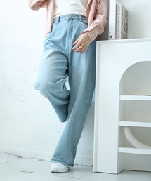 GOLDJAPAN（ゴールドジャパン）の「ヴィンテージ加工セミワイドデニムパンツ（デニムパンツ・メンズ）」