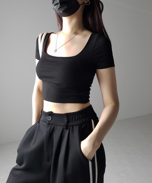2色 ツーピース シャツ ショートパンツ スクエアネック 爽やか SS24 Oversized Short Raindrops 1-2y – MINGO JAPAN