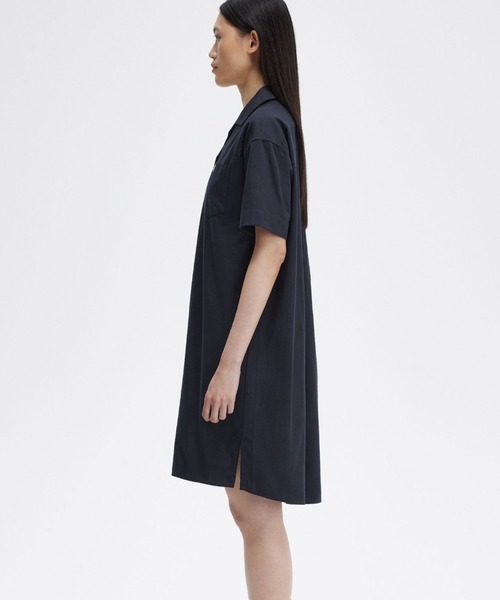 【希少】FRED PERRY 2way 刺繍　チェック柄　シャツ　ワンピース フレッドペリー チェック シャツ ワンピース 長袖 CHECK OXFORD