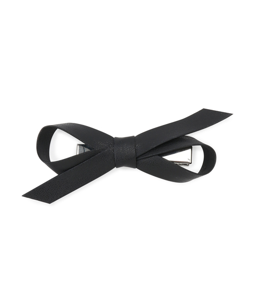 VIS（ビス）の「【2個SET】メタリックリボンへアピン（ヘアピン・レディース・ブラック/シルバー・FREE）」の4枚目の写真