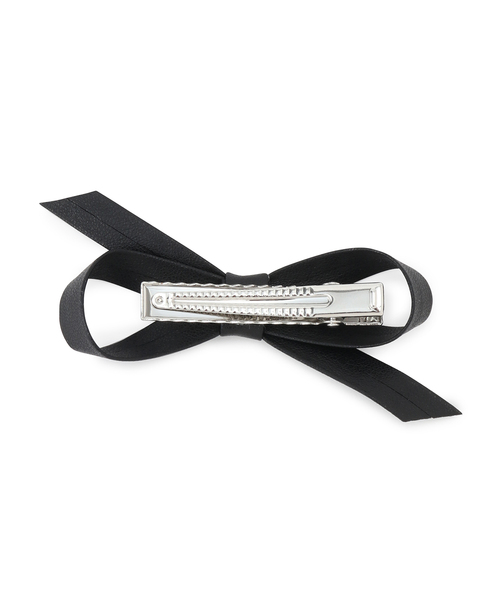 VIS（ビス）の「【2個SET】メタリックリボンへアピン（ヘアピン・レディース・ブラック/シルバー・FREE）」の3枚目の写真