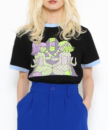 PUNYUS | わたしたちJAPANgirlsピチリンガーＴシャツ(Tシャツ/カットソー)