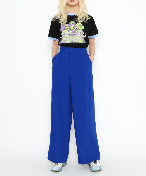 PUNYUS（プニュズ）の「わたしたちJAPANgirlsピチリンガーＴシャツ（Tシャツ/カットソー・レディース・ピンク/ブラック・1/2/4/3）」の6枚目の写真