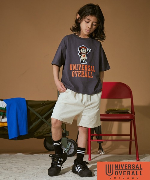 PAIRMANON STREET（ペアマノンストリート）の「【PAIRMANON STREET】【UNIVERSAL OVERALL】ペインター ショートパンツ（その他パンツ・キッズ・アイボリー/ブラック/カーキ・100/110/120/130/140/150/160）」の13枚目の写真