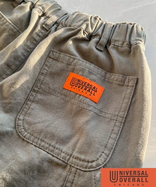 PAIRMANON STREET（ペアマノンストリート）の「【PAIRMANON STREET】【UNIVERSAL OVERALL】ペインター ショートパンツ（その他パンツ・キッズ・アイボリー/ブラック/カーキ・100/110/120/130/140/150/160）」の11枚目の写真