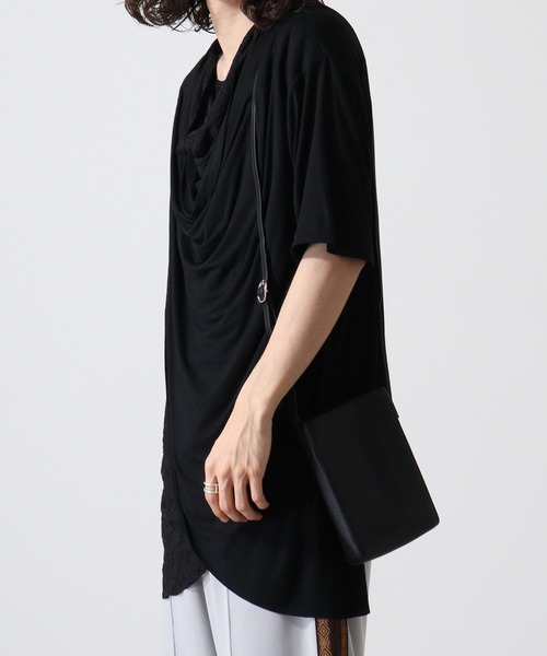 EVOLUTION(エボリューション)の「EVOLUTION ドレープTシャツ(Tシャツ/カットソー・メンズ・オフホワイト/ブラック・M/L)」の15枚目の写真