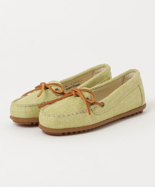 Minnetonka(ミネトンカ)の「■MINNETONKA■CANVAS MOC モカシン キャンバス モック(モカシン/デッキシューズ・レディース・イエロー系その他/ピンク系その他・US5)」の1枚目の写真