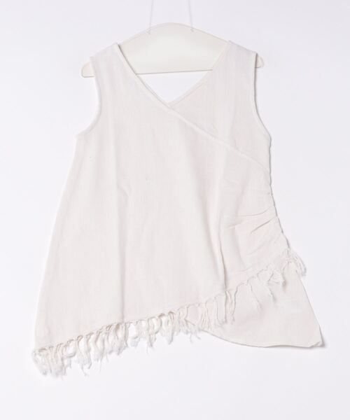 チャイハネ（チャイハネ）の「【チャイハネ】アビラノースリーブトップス（タンクトップ・レディース・ホワイト/パープル/ブラウン・FREE）」の2枚目の写真