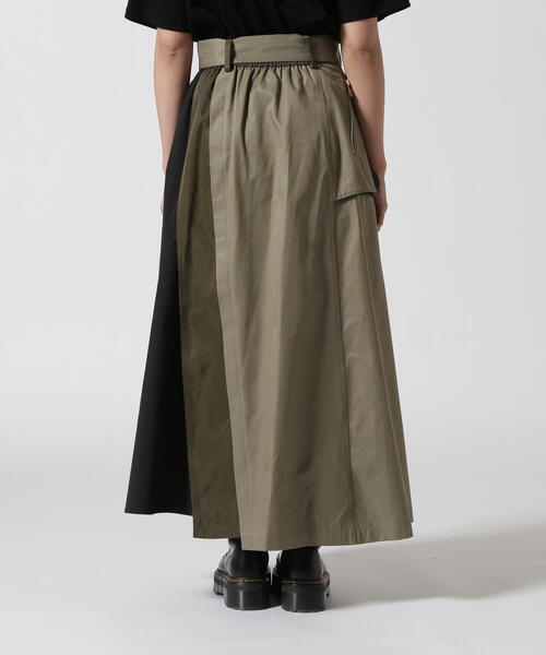 Risley（リズレー）の「Risley(リズレー) ベルト付アシンメトリーフレアスカート（スカート・レディース・ブルー/ブラック・F）」の4枚目の写真