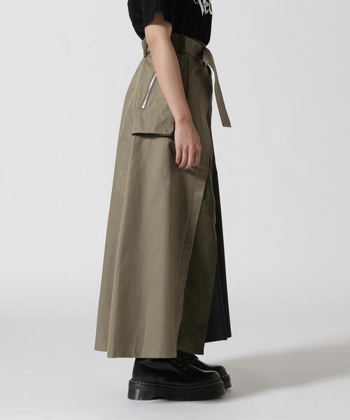 Risley（リズレー）の「Risley(リズレー) ベルト付アシンメトリーフレアスカート（スカート・レディース・ブルー/ブラック・F）」の3枚目の写真