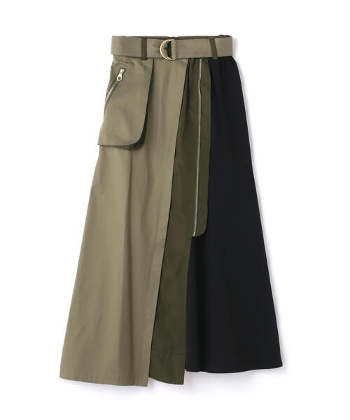 Risley（リズレー）の「Risley(リズレー) ベルト付アシンメトリーフレアスカート（スカート・レディース・ブルー/ブラック・F）」の20枚目の写真