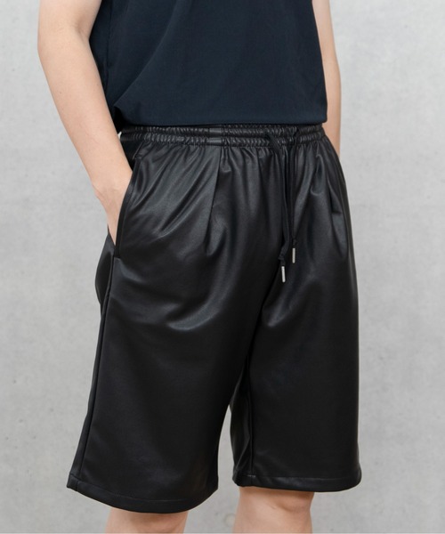 セール】COLIN:シンセティックレザー ショートパンツ（その他パンツ