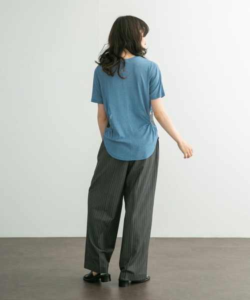 KBF（ケイビーエフ）の「ダブルループベルトスラックス（その他パンツ・レディース・ブラック/グレー系その他/ブルー・36/38）」の15枚目の写真