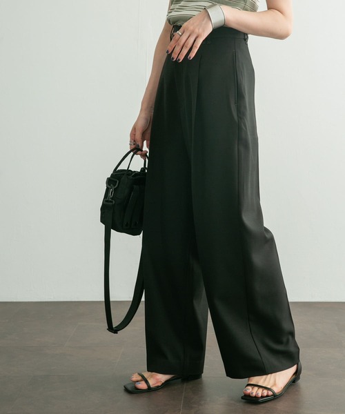 KBF（ケイビーエフ）の「ダブルループベルトスラックス（その他パンツ・レディース・ブラック/グレー系その他/ブルー・36/38）」の13枚目の写真