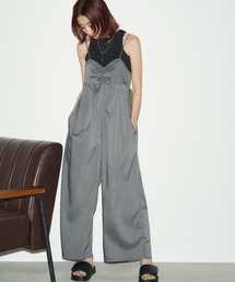 Auntie Rosa Holiday | ビスチェデザインリボンオールインワン / 長さ調節可能(つなぎ/オールインワン)