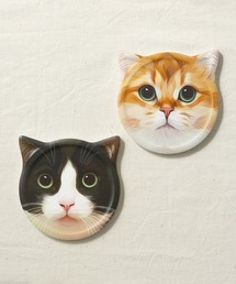 ABBEY MARKET（アビーマーケット）の「Purr Purr ネコ柄 セラミックコースター2枚セット（グラス/マグカップ/タンブラー）」