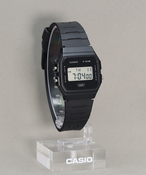 CASIO（カシオ）の「CASIO CLASSIC / F-91WB-1AJF（デジタル腕時計・メンズ・ブラック・FREE）」の9枚目の写真