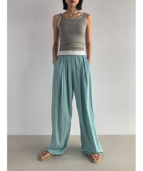 Didot.showroom（ディドット ショールーム）の「【DIDOT.】伸縮性抜群！スクエアレイヤードタンク（タンクトップ・レディース・ブラック/アイボリー/ヘザーグレー/ラベンダー/グレイッシュベージュ・FREE）」の20枚目の写真