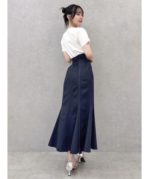 dazzlin（ダズリン）の「アソートリボンコンパクトTシャツ（Tシャツ/カットソー・レディース・オフホワイト/ブラック/ピンク・FREE）」の6枚目の写真