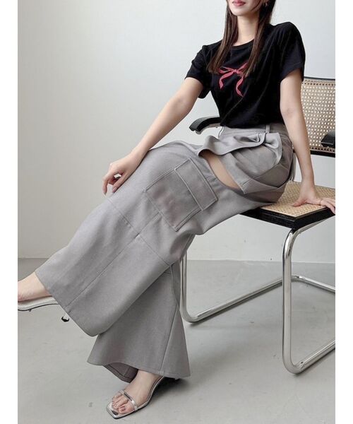 dazzlin（ダズリン）の「アソートリボンコンパクトTシャツ（Tシャツ/カットソー・レディース・オフホワイト/ブラック/ピンク・FREE）」の17枚目の写真