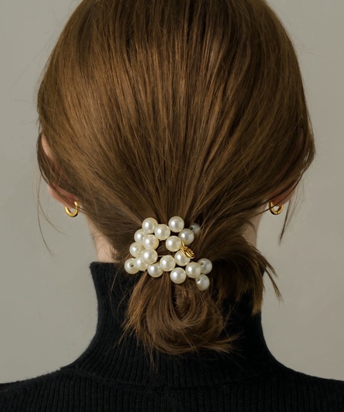 【未使用】GOLDPLATE HAIR ACCESSORY ヘアゴム d-mkk-10503_1.jpg