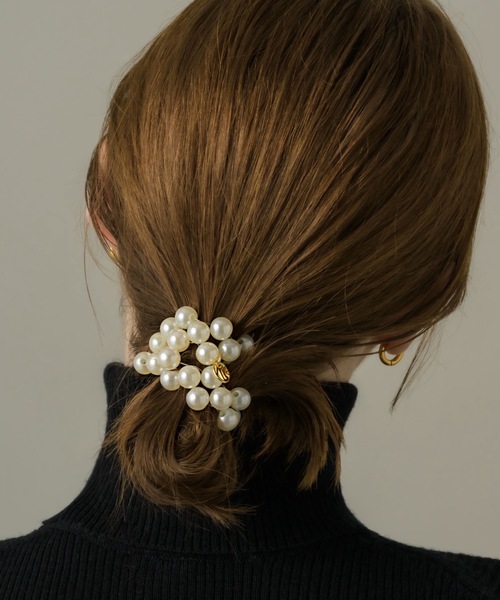 muku（ムク）の「HAIR TIE・BRACELET/PEARL（ヘアゴム・レディース・ホワイト・FREE）」の8枚目の写真