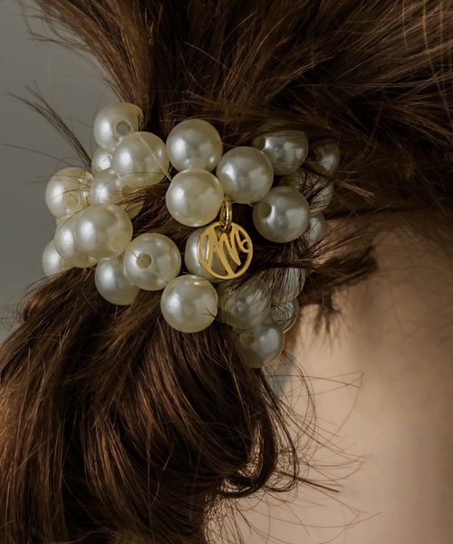 ヘアアクセサリー m_yoon brass hair accesary moon / 真鍮ヘアゴム 月 - FUURA handmade